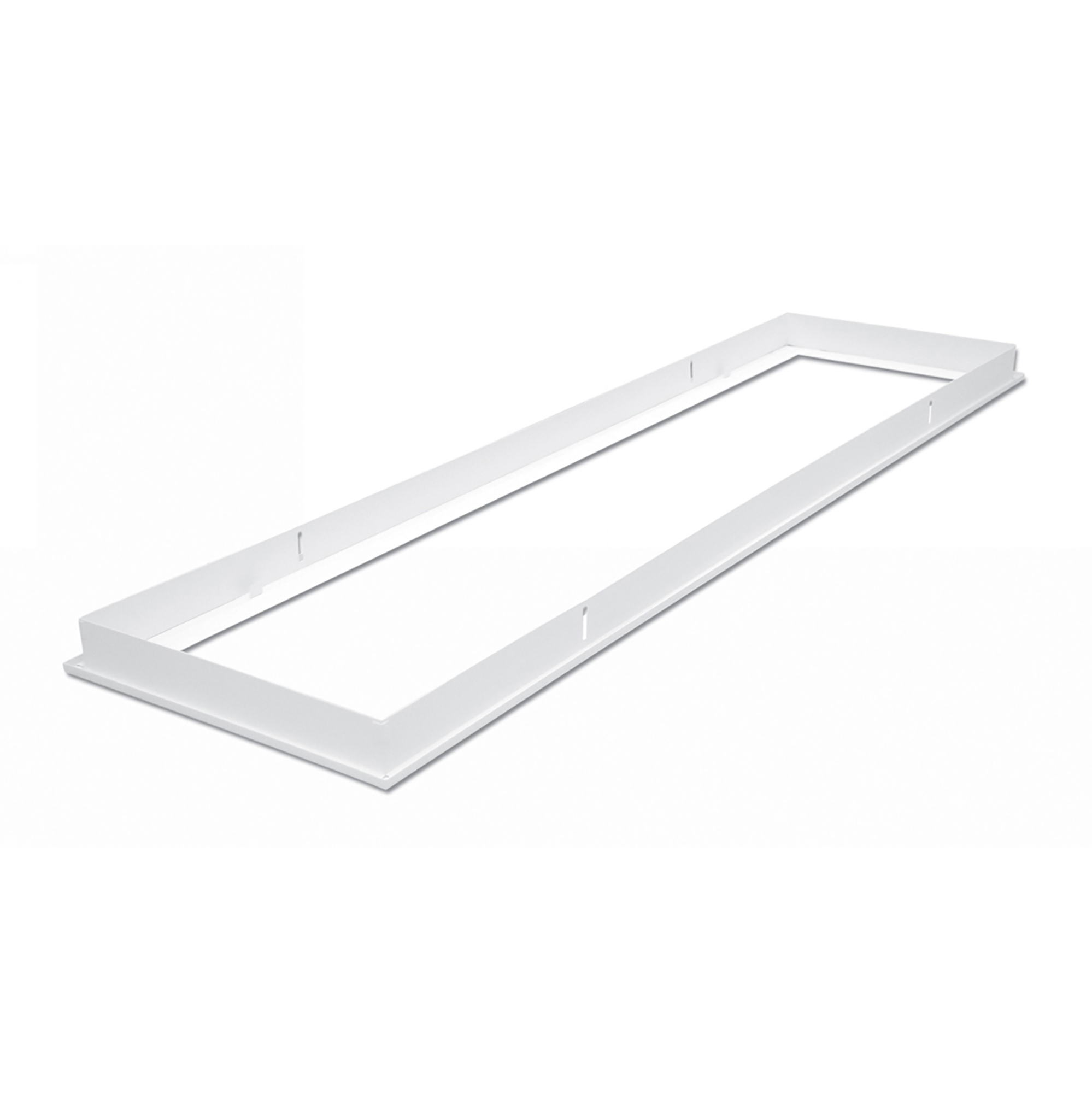 DA240008/TW  Piano 123 Flush Recessed Frame For Plaster Board In Textured White, 1225x345x45mm, Cut-Out 1205x325mm For Panel, 5yrs Warranty